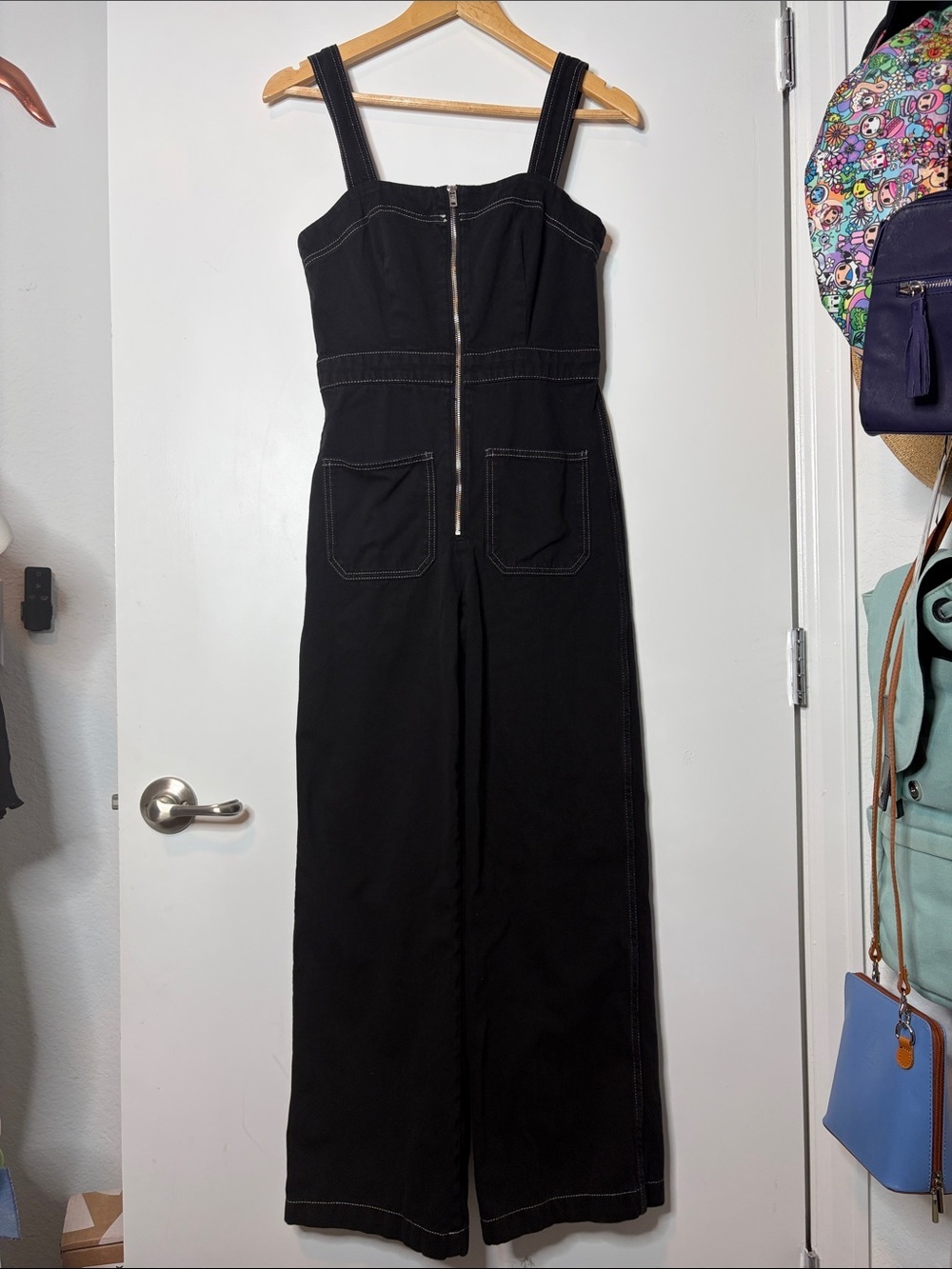 Reformation Ren Twill black jumpsuit size 0